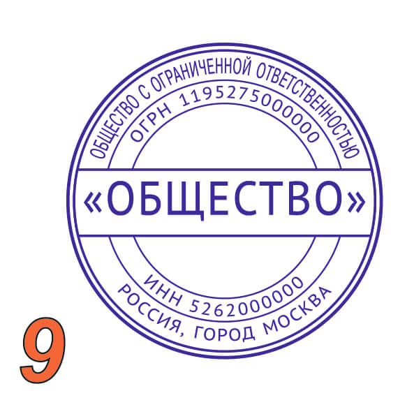 Изображение образец ооо №9